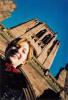 Christina vor der Liverpool Cathedral (ein Foto von uns beiden wollte die Kamera nicht machen - keiner wei warum)