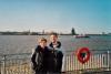 That's us at Albert Dock, next to the river Mersey. There was a liiiiiight breeze, but the sun kept us warm.